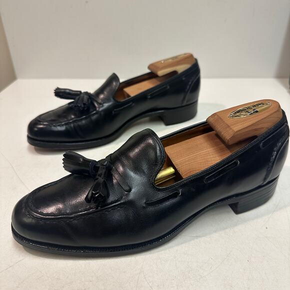 VGUC Crockett & Jones x Polo Ralph Lauren Tassel Loafer Bench Made England 7.5 D main image 11